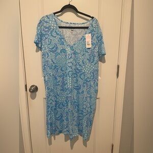 NWT Lilly Pulitzer Resort White and Blue Etta Dress